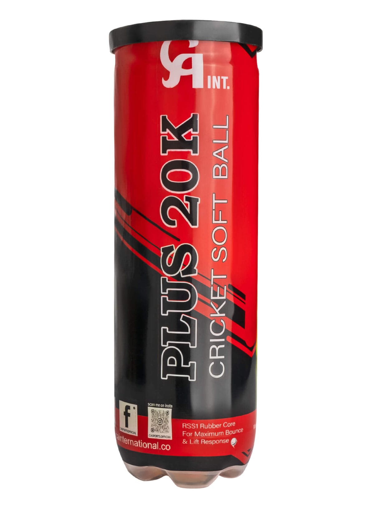 CA Plus 20K Cricket Tennis Ball Tape Ball (Pack of 3) - High-Quality Tape Balls for Cricket Training