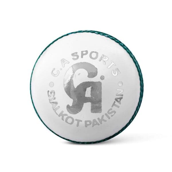 CA TEST STAR WHITE Leather Ball - Premium Quality for Sports