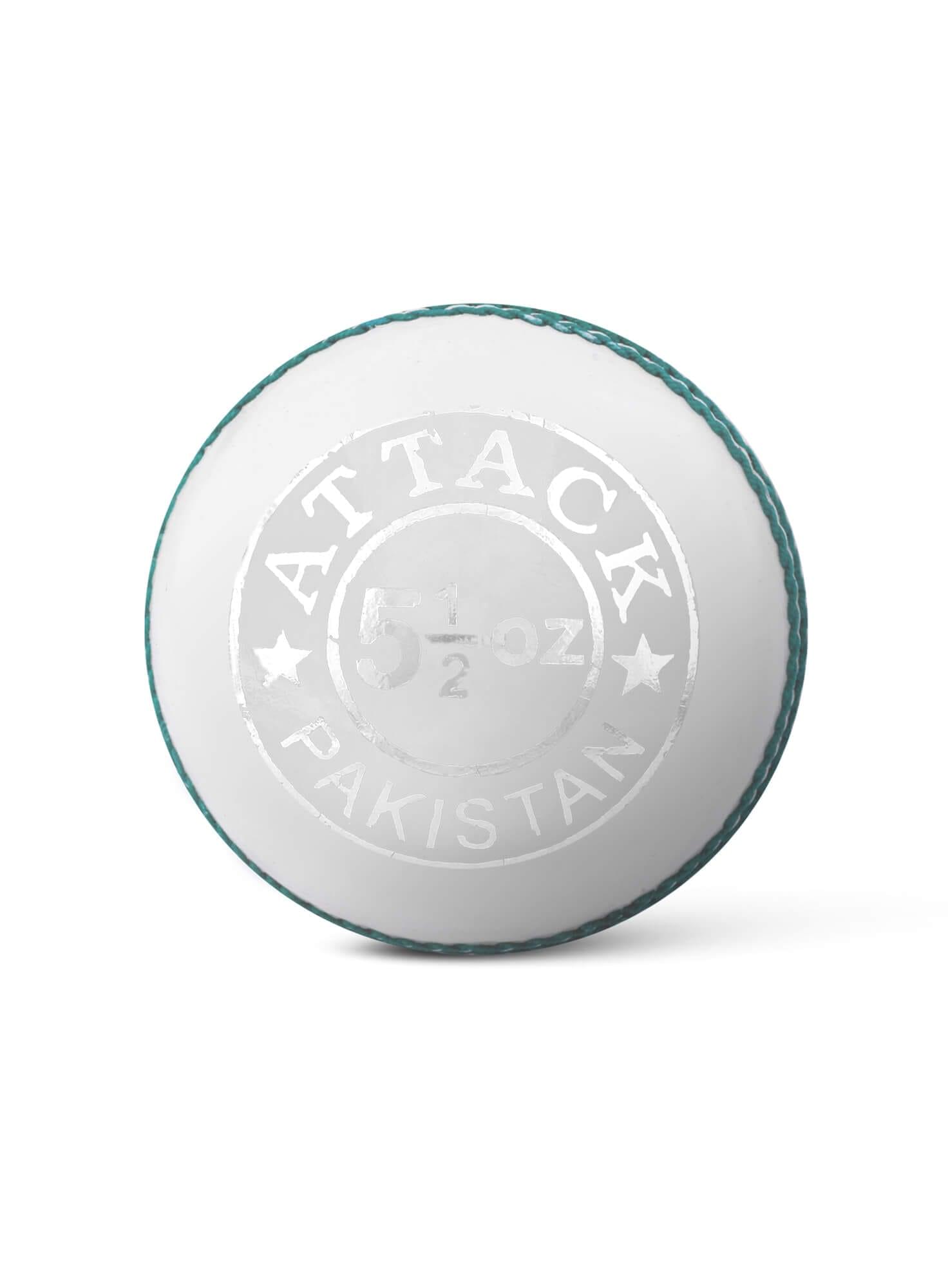 CA ATTACK WHITE Leather Ball - Premium Quality Sports Ball for Maximum Performance